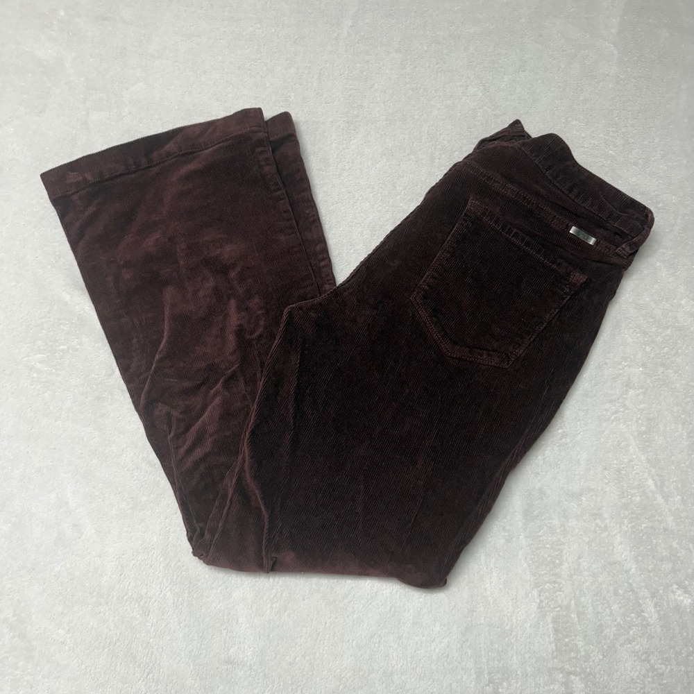 KanCan Burgundy Corduroy Flare Pants Womens 31 Maurice's Exclusive 224226 Maroon